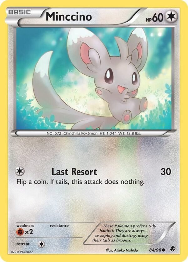 Minccino 84/98 Reverse Holofoil Emerging Powers Minccino 84/98 Reverse Holofoil Emerging Powers