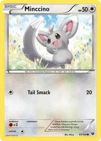 Minccino (87) | 87/124 | Reverse Holofoil | XY - Fates Collide
