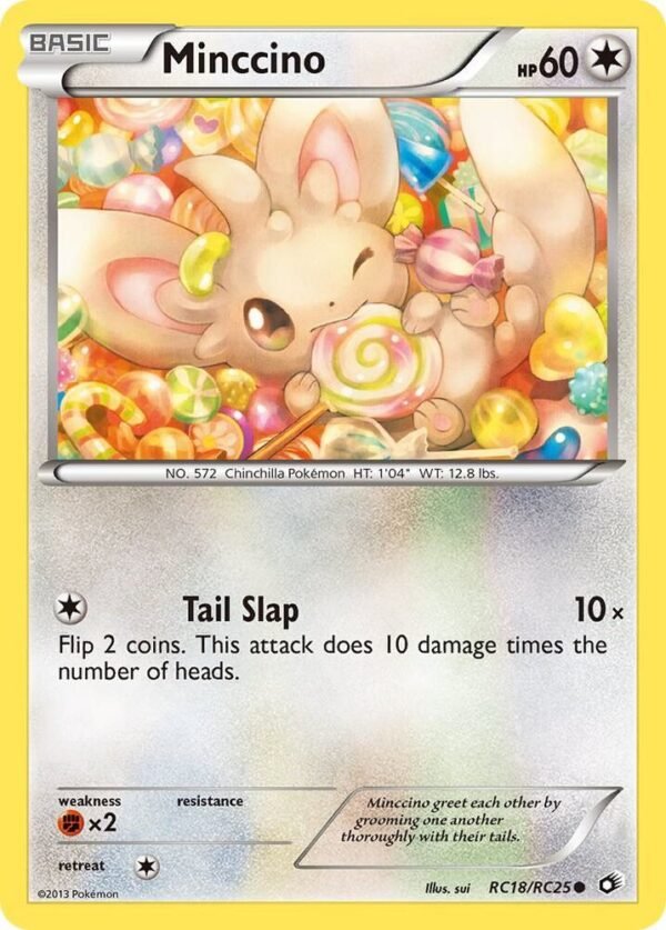 Minccino RC18/RC25 Holofoil Legendary Treasures: Radiant Collection Minccino RC18/RC25 Holofoil Legendary Treasures: Radiant Collection