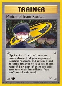 Minion of Team Rocket | 113/132 | 1st Edition | Gym Heroes