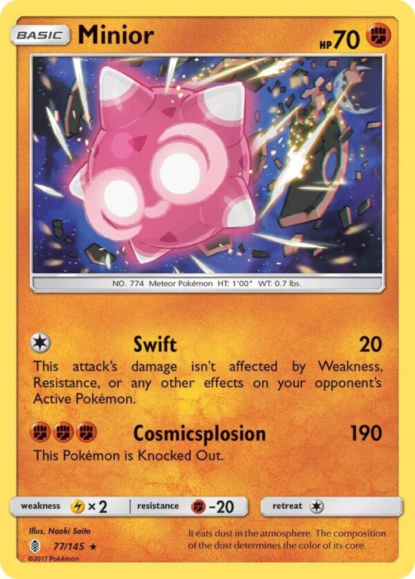 Minior 77/145 Reverse Holofoil SM – Guardians Rising