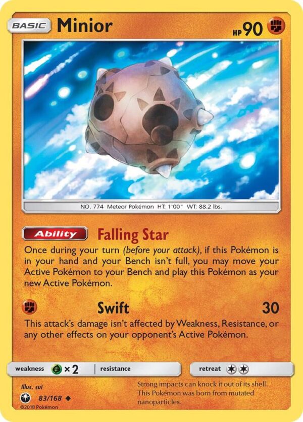 Minior 83/168 Reverse Holofoil SM – Celestial Storm Minior 83/168 Reverse Holofoil SM – Celestial Storm
