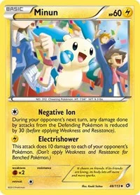 Minun | 48/113 | Reverse Holofoil | Legendary Treasures