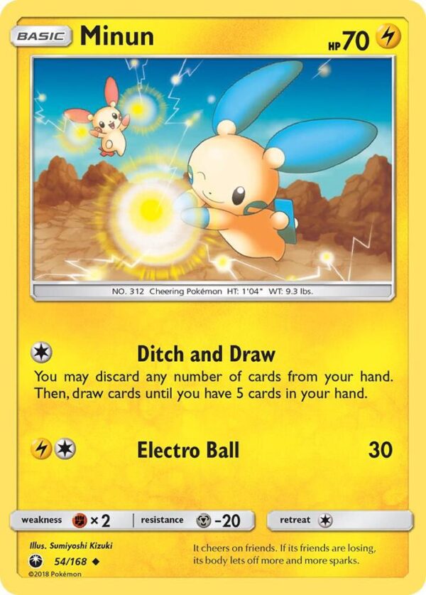 Minun 54/168 Normal SM – Celestial Storm