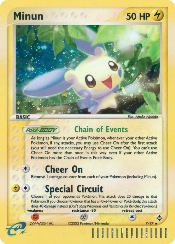 Minun 7/97 Holofoil Dragon