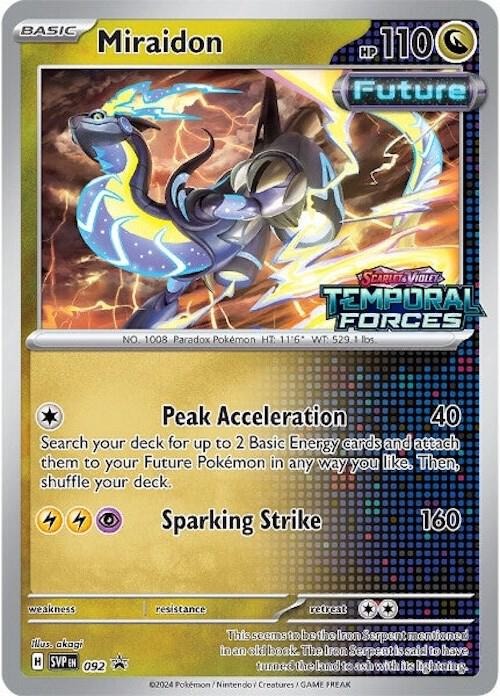Miraidon 092 (Prerelease) Holofoil SV: Scarlet & Violet Promo Cards