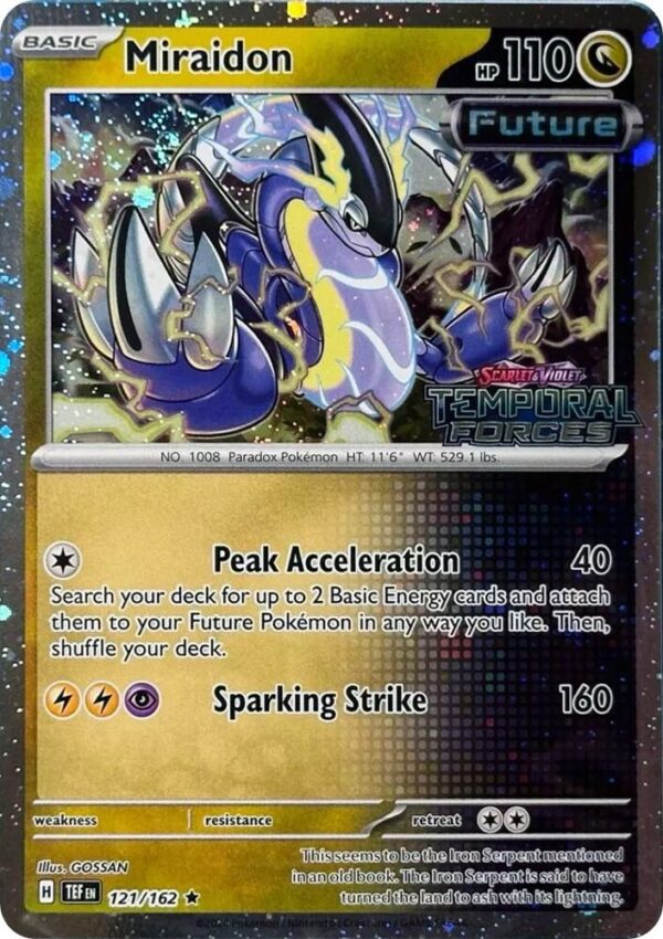 Miraidon 121/162 (Cosmos Holo) (Best Buy) Holofoil Miscellaneous Cards & Products Miraidon 121/162 (Cosmos Holo) (Best Buy) Holofoil Miscellaneous Cards & Products
