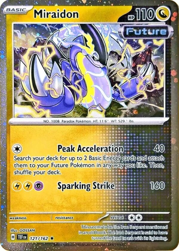 Miraidon 121/162 (Cosmos Holo) Holofoil Miscellaneous Cards & Products Miraidon 121/162 (Cosmos Holo) Holofoil Miscellaneous Cards & Products