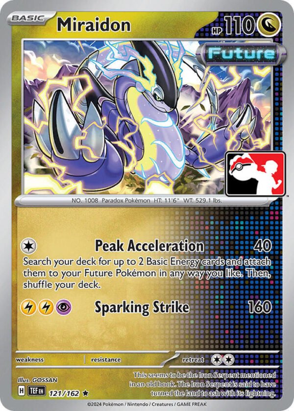 Miraidon 121/162 Normal Prize Pack Series Cards Miraidon 121/162 Normal Prize Pack Series Cards