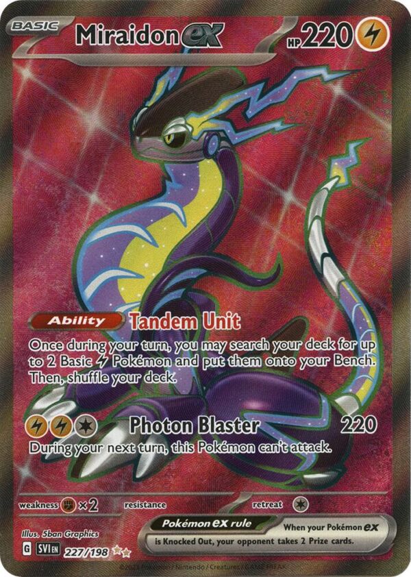 Miraidon ex 227/198 Holofoil SV01: Scarlet & Violet Base Set