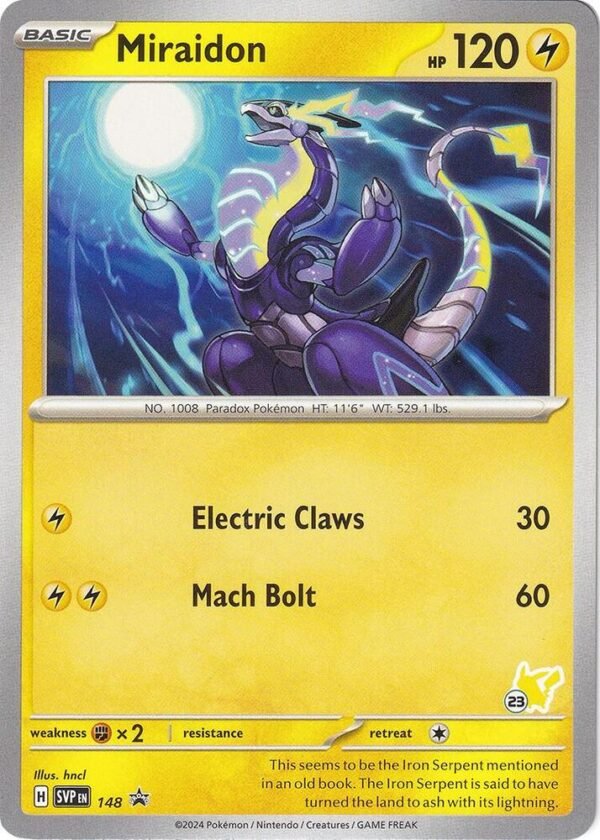 Miraidon Pikachu 23 148 Normal Battle Academy 2024