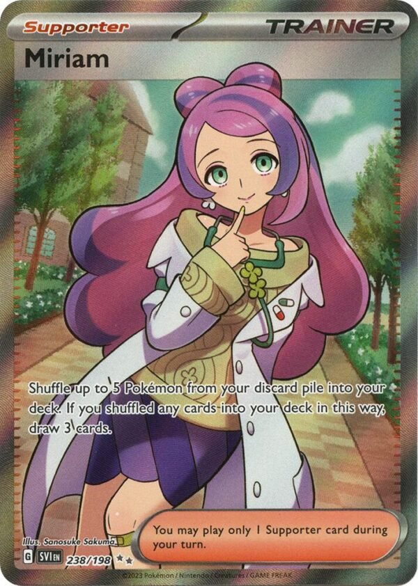 Miriam 238/198 Holofoil SV01: Scarlet & Violet Base Set Miriam 238/198 Holofoil SV01: Scarlet & Violet Base Set