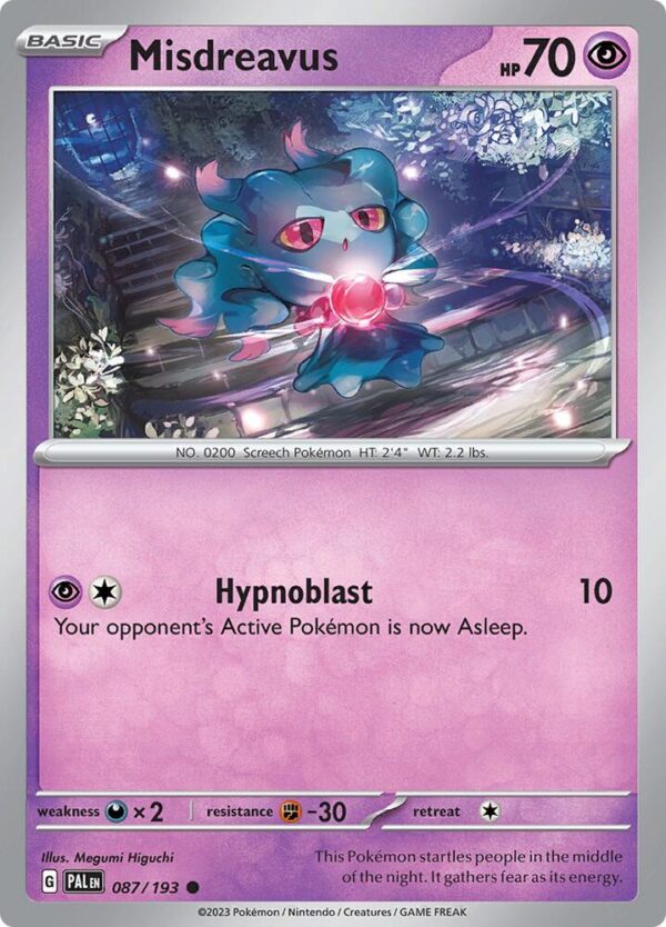 Misdreavus 087/193 Normal SV02: Paldea Evolved