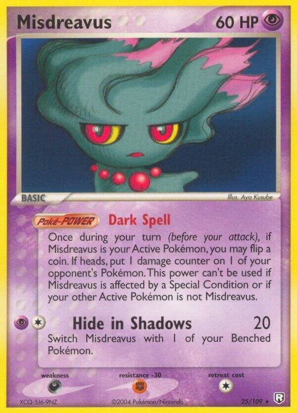 Misdreavus 25/109 Reverse Holofoil Team Rocket Returns Misdreavus 25/109 Reverse Holofoil Team Rocket Returns