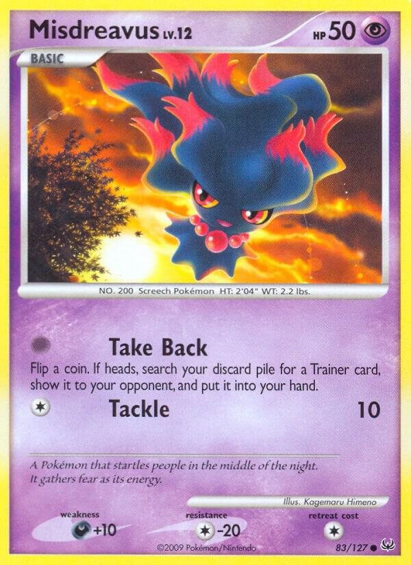 Misdreavus 83/127 Reverse Holofoil Platinum