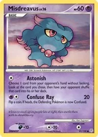 Misdreavus | 91/130 | Reverse Holofoil | Diamond and Pearl