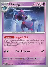 Mismagius | 088/193 | Reverse Holofoil | SV02: Paldea Evolved