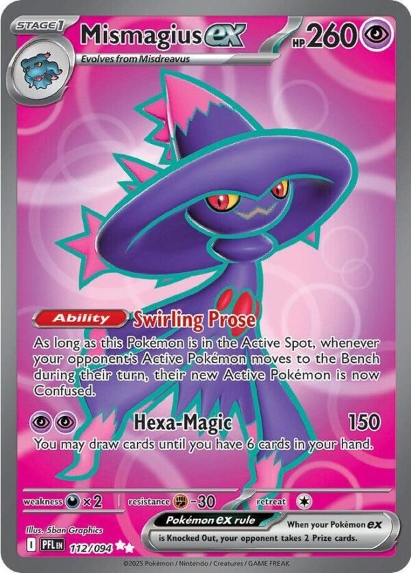Mismagius ex 112/094 Holofoil ME02: Phantasmal Flames