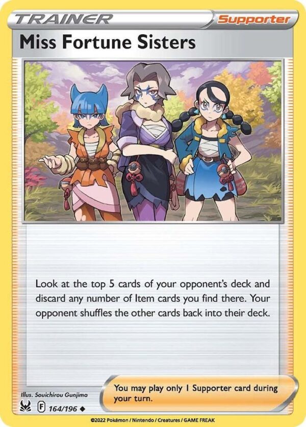 Miss Fortune Sisters 164/196 Normal SWSH11: Lost Origin