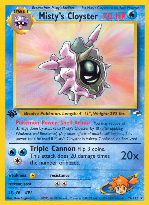 Misty’s Cloyster 029/132 Unlimited Gym Heroes