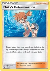 Misty's Determination | 62/68 | Reverse Holofoil | Hidden Fates