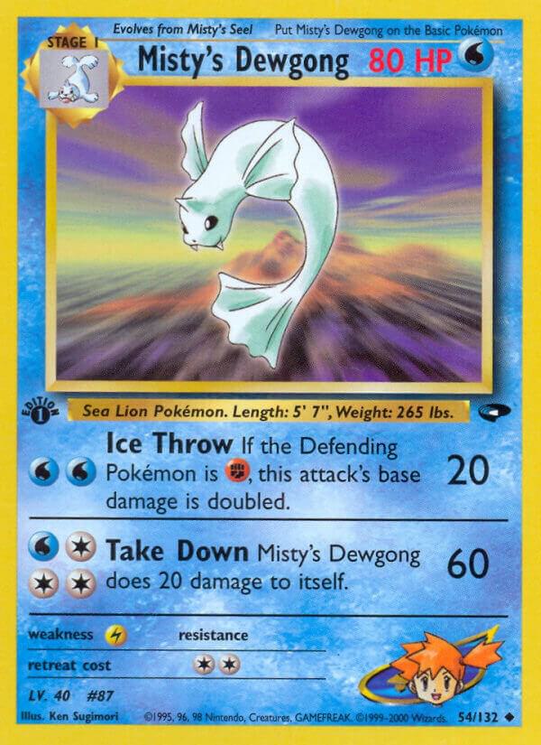 Misty’s Dewgong 054/132 Unlimited Gym Challenge