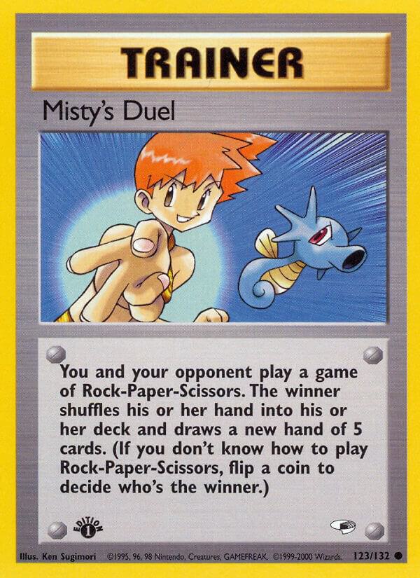 Misty’s Duel 123/132 1st Edition Gym Heroes