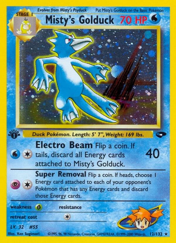 Misty’s Golduck 012/132 1st Edition Holofoil Gym Challenge Misty’s Golduck 012/132 1st Edition Holofoil Gym Challenge