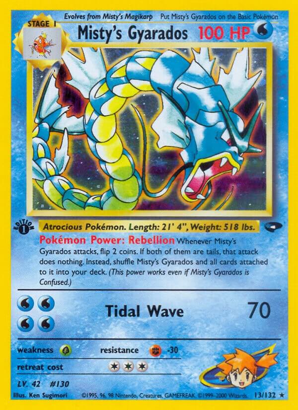 Misty’s Gyarados 013/132 1st Edition Holofoil Gym Challenge Misty’s Gyarados 013/132 1st Edition Holofoil Gym Challenge