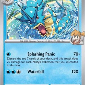 Misty’s Gyarados 049/182 Holofoil SV10: Destined Rivals Misty’s Gyarados 049/182 Holofoil SV10: Destined Rivals