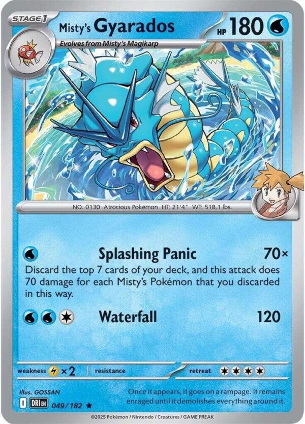 Misty’s Gyarados 049/182 Holofoil SV10: Destined Rivals