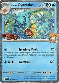Misty's Gyarados (Prerelease) | 049/182 | Holofoil | Miscellaneous Cards & Products