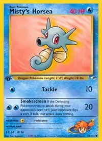 Misty's Horsea | 086/132 | 1st Edition | Gym Heroes