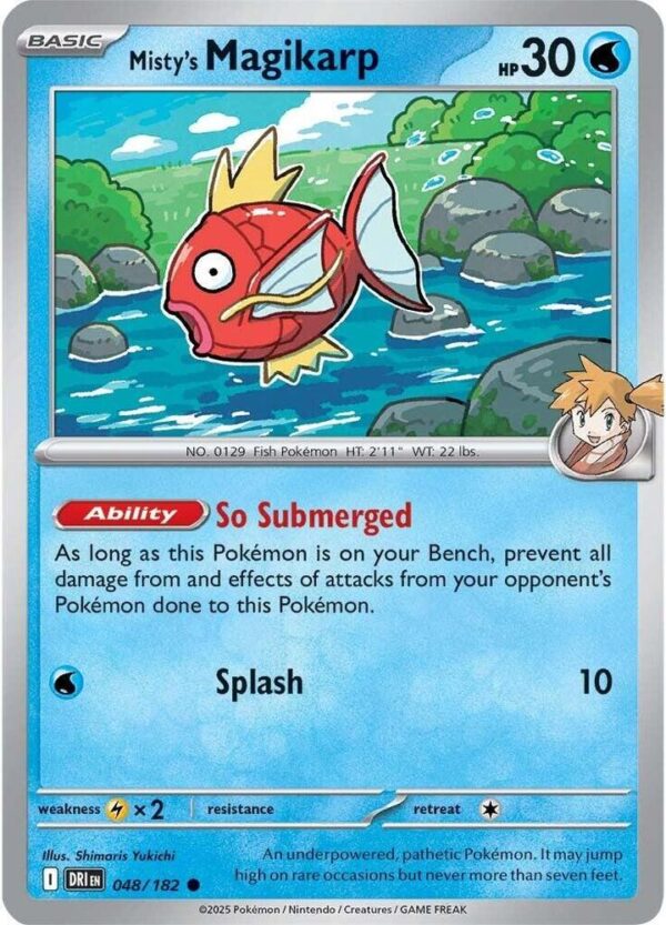 Misty’s Magikarp 048/182 Normal SV10: Destined Rivals Misty’s Magikarp 048/182 Normal SV10: Destined Rivals