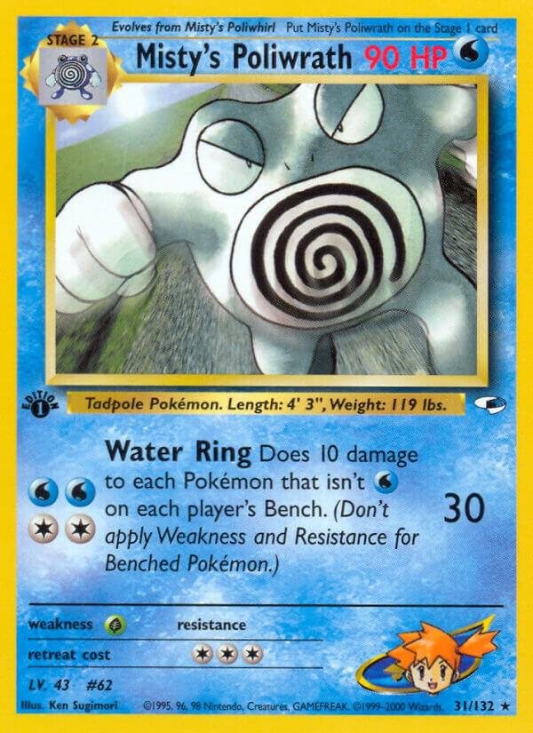 Misty’s Poliwrath 031/132 1st Edition Gym Heroes Misty’s Poliwrath 031/132 1st Edition Gym Heroes