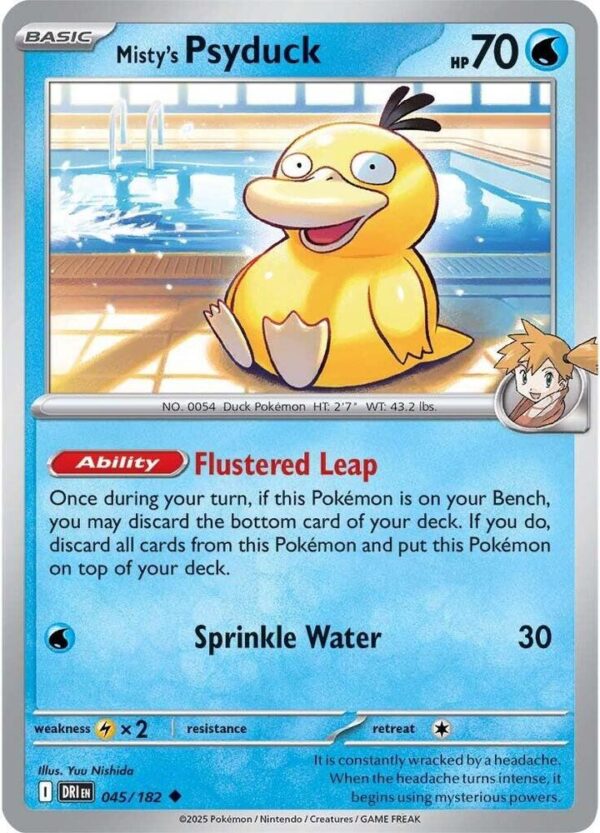 Misty’s Psyduck 045/182 Normal SV10: Destined Rivals Misty’s Psyduck 045/182 Normal SV10: Destined Rivals
