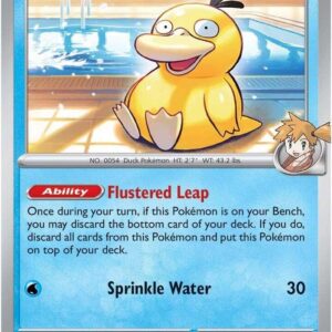 Misty’s Psyduck 045/182 Reverse Holofoil SV10: Destined Rivals Misty’s Psyduck 045/182 Reverse Holofoil SV10: Destined Rivals