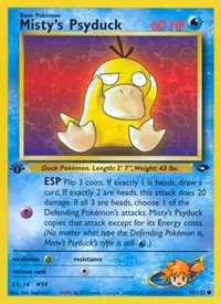 Misty's Psyduck | 090/132 | 1st Edition | Gym Challenge