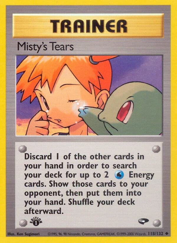 Misty’s Tears 118/132 1st Edition Gym Challenge Misty’s Tears 118/132 1st Edition Gym Challenge