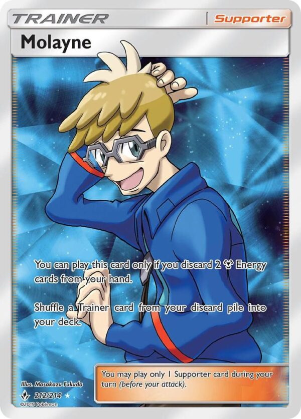 Molayne (Full Art) 212/214 Holofoil SM – Unbroken Bonds Molayne (Full Art) 212/214 Holofoil SM – Unbroken Bonds