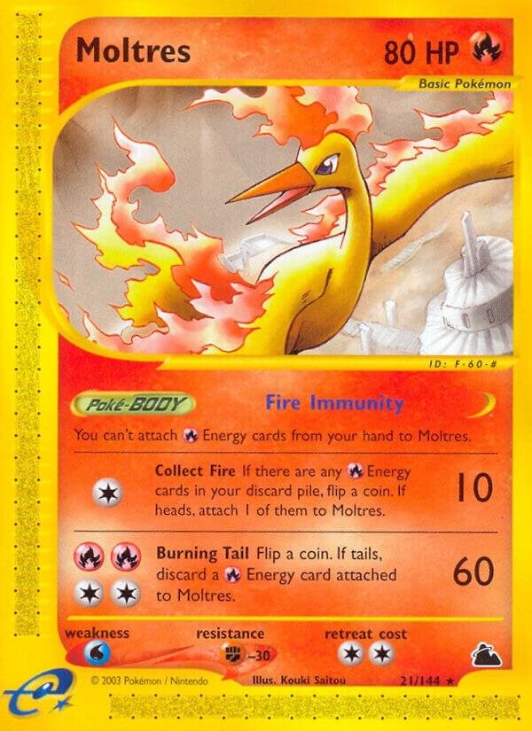 Moltres 021/144 Reverse Holofoil Skyridge Moltres 021/144 Reverse Holofoil Skyridge