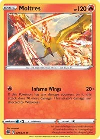 Moltres | 021/172 | Reverse Holofoil | SWSH09: Brilliant Stars