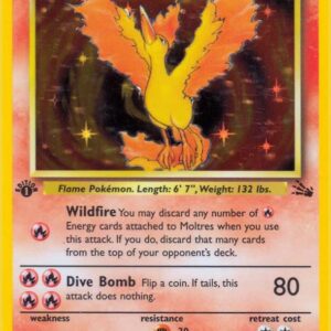 Moltres (12) 12/62 1st Edition Holofoil Fossil