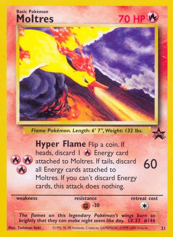Moltres 21/53 Normal WoTC Promo