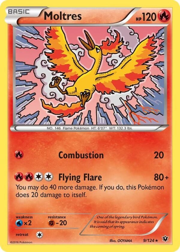 Moltres 9/124 Reverse Holofoil XY – Fates Collide Moltres 9/124 Reverse Holofoil XY – Fates Collide