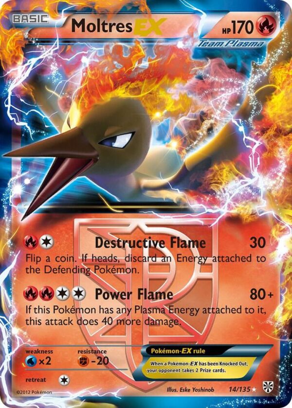 Moltres EX (Team Plasma) 14/135 Holofoil Plasma Storm Moltres EX (Team Plasma) 14/135 Holofoil Plasma Storm