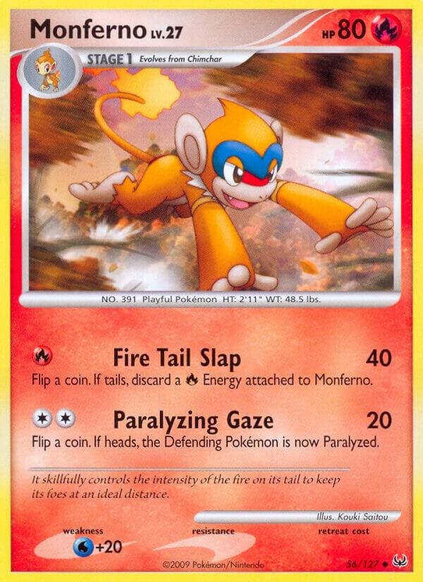 Monferno 56/127 Reverse Holofoil Platinum Monferno 56/127 Reverse Holofoil Platinum
