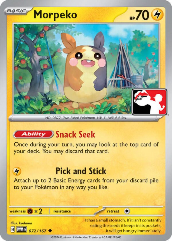 Morpeko 072-167 072/167 Normal Prize Pack Series Cards