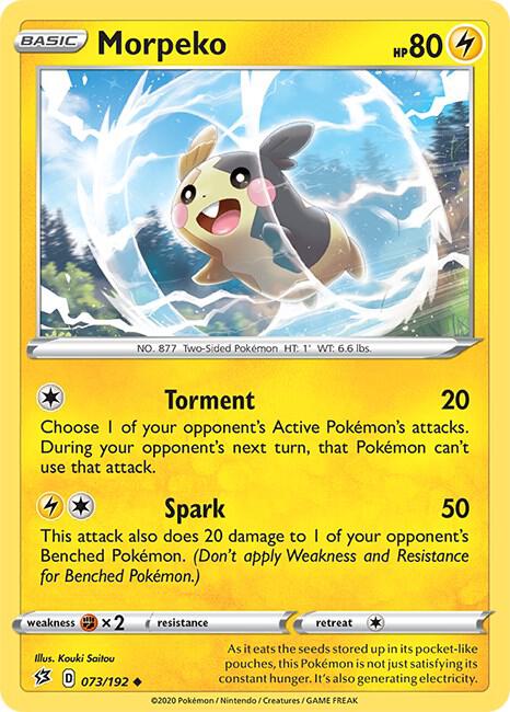 Morpeko 073/192 Normal SWSH02: Rebel Clash