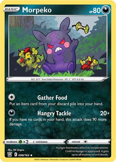 Morpeko 098/163 Normal SWSH05: Battle Styles Morpeko 098/163 Normal SWSH05: Battle Styles